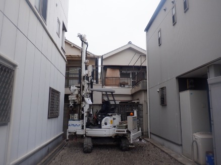 敷地の間口4.2mでのRES-P工事の画像